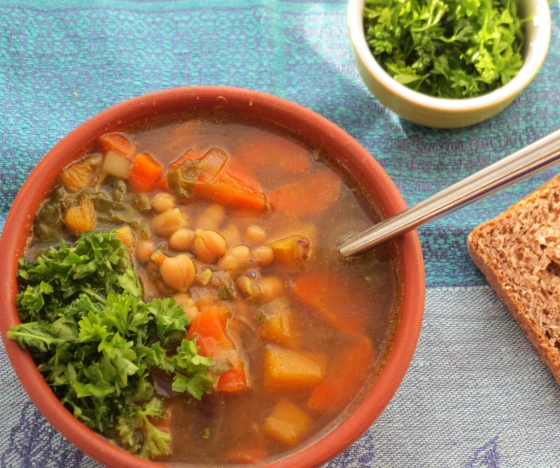 Rustic Squash and Bean Soup Recipe